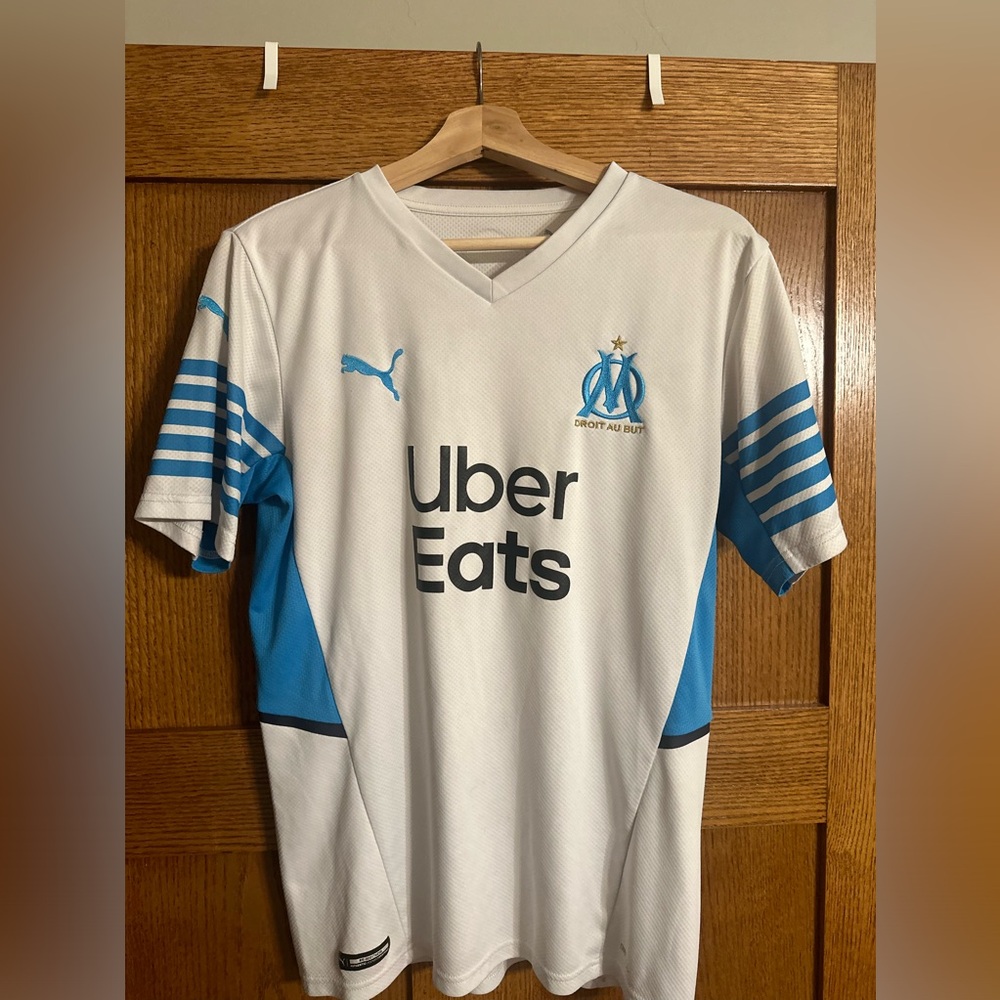 PUMA Men’s Medium Olympique Marseille Droit Au But UBER EATS Tee Soccer/Football